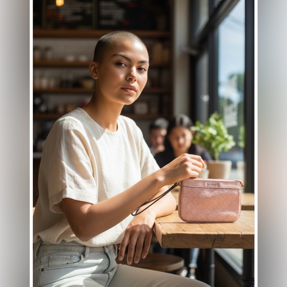 Nine West Blush Pink Wristlet Clutch
